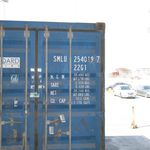 The container that the couches and the 16 kilos of heroin were shipped in. 
